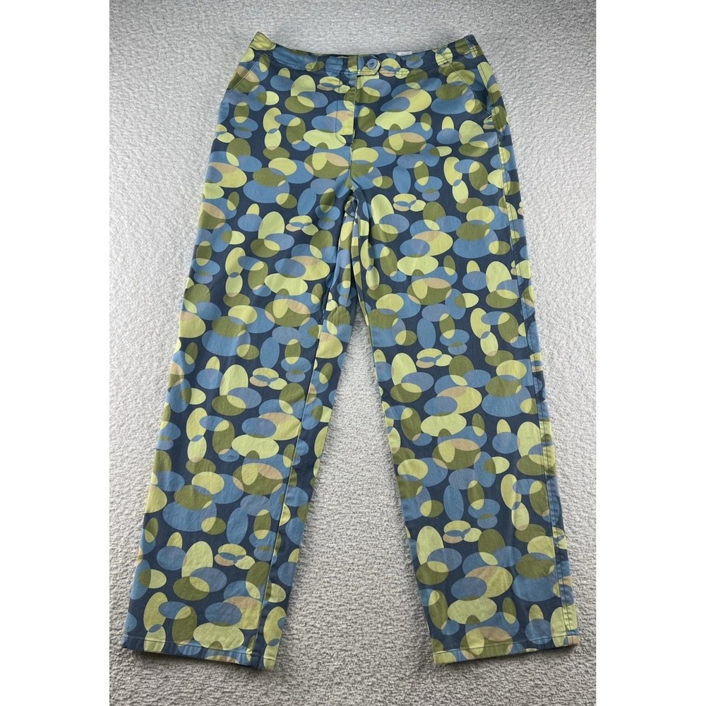 Talbots Overlapping Oval Circles 4-Pkt Light Stretch‎ Canvas-Like Pants Wm's 14